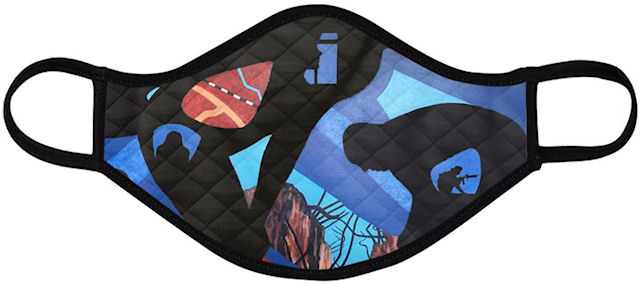 Silhouettes Face Mask (Quilted Large) - Vanda Powell Designs
