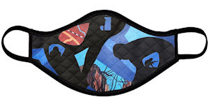Silhouettes Face Mask (Quilted Medium) - Vanda Powell Designs