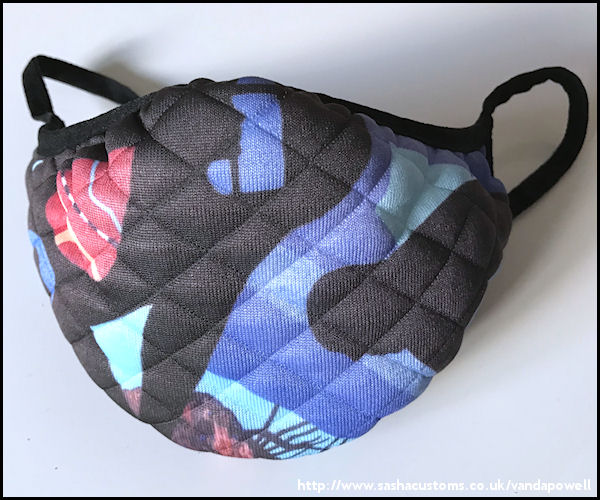 Silhouettes Face Mask (Quilted Large) - Vanda Powell Designs