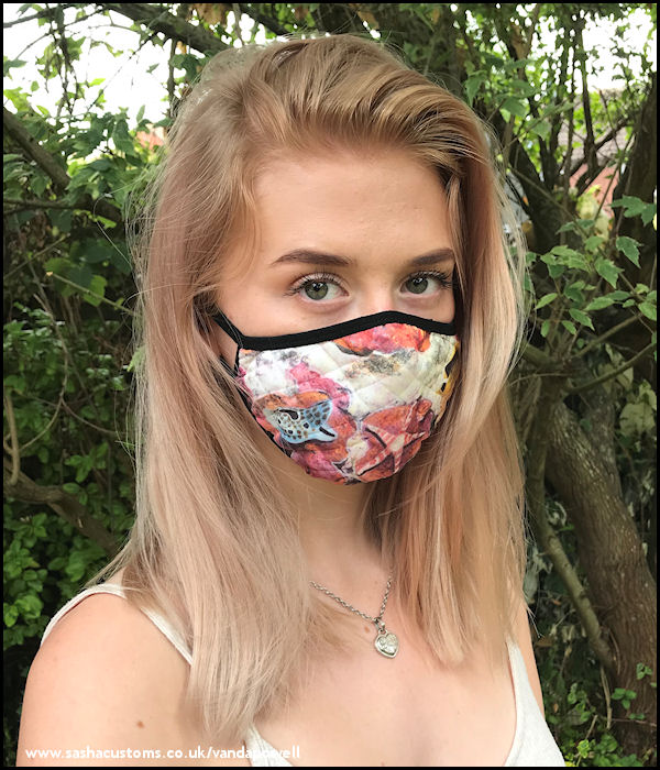 Starfish Face Mask (Quilted Large) - Vanda Powell Designs