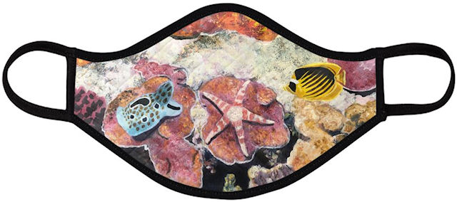 Starfish Face Mask (Quilted Large) - Vanda Powell Designs