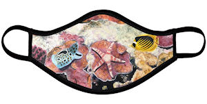 Starfish Face Mask (Quilted Medium) - Vanda Powell Designs