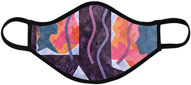 Streamers Face Mask (Quilted Large) - Vanda Powell Designs