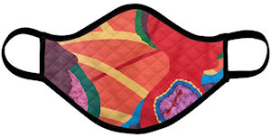 Virus Face Mask (Quilted Extra Large) - Vanda Powell Designs