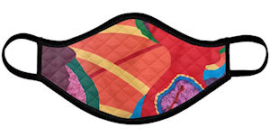 Virus Face Mask (Quilted Medium) - Vanda Powell Designs