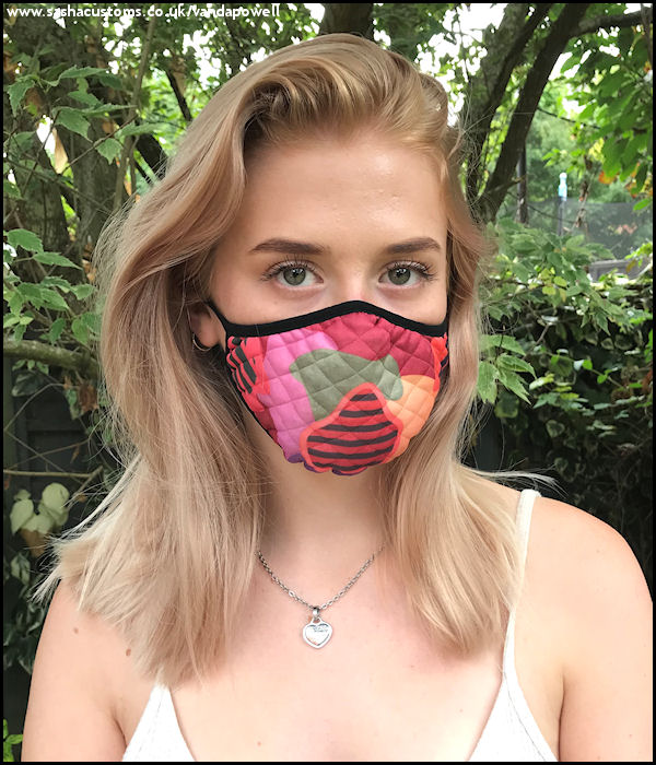 Zone Face Mask (Quilted Large) - Vanda Powell Designs