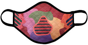 Zone Face Mask (Quilted Extra Large) - Vanda Powell Designs