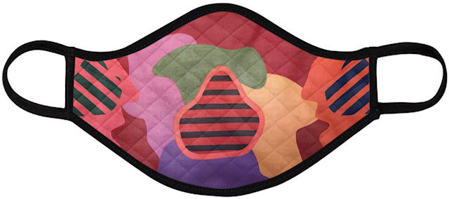 Zone Face Mask (Quilted Large) - Vanda Powell Designs