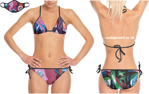 End Game (Designer Bikini/Trikini) - Vanda Powell Designs