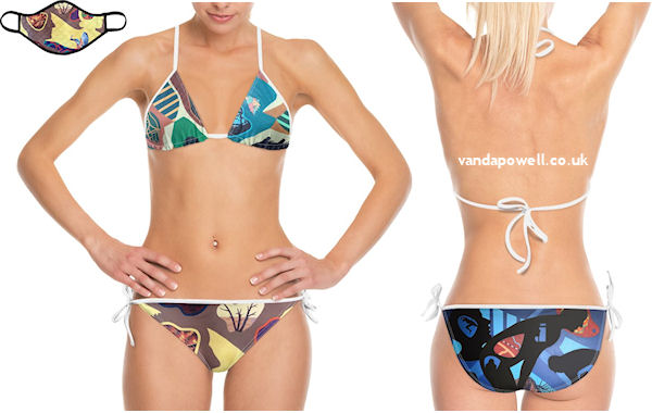 Hide and Seek (Designer Bikini/Trikini) - Vanda Powell Designs