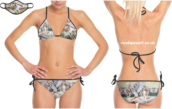 The Owl and the Pussycat (Designer Bikini/Trikini) - Vanda Powell Designs