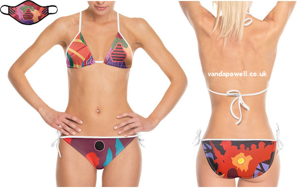 Premonition (Designer Bikini/Trikini) - Vanda Powell Designs