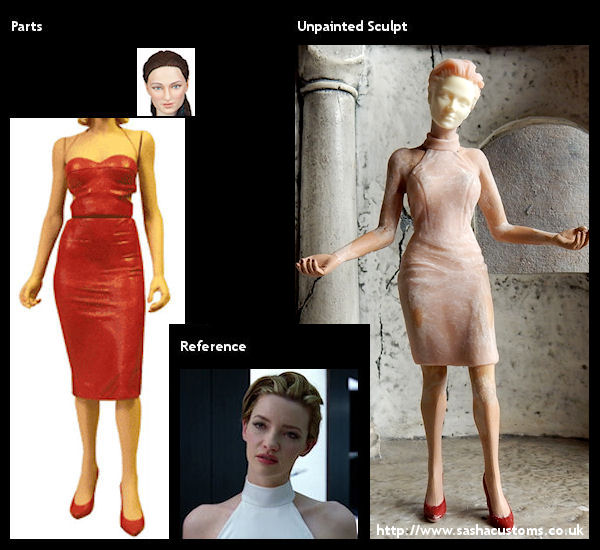 Reference, Parts, and Unpainted Sculpt