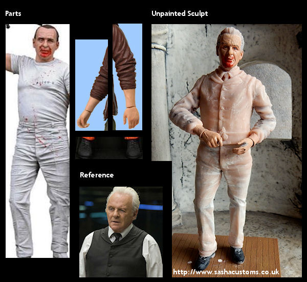 Reference, Parts, and Unpainted Sculpt