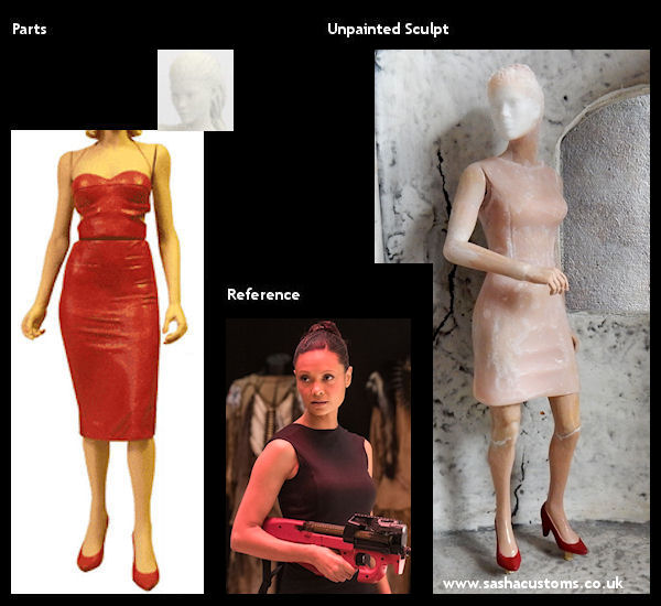 Reference, Parts, and Unpainted Sculpt