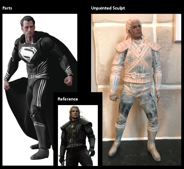 Reference, Parts, and Unpainted Sculpt